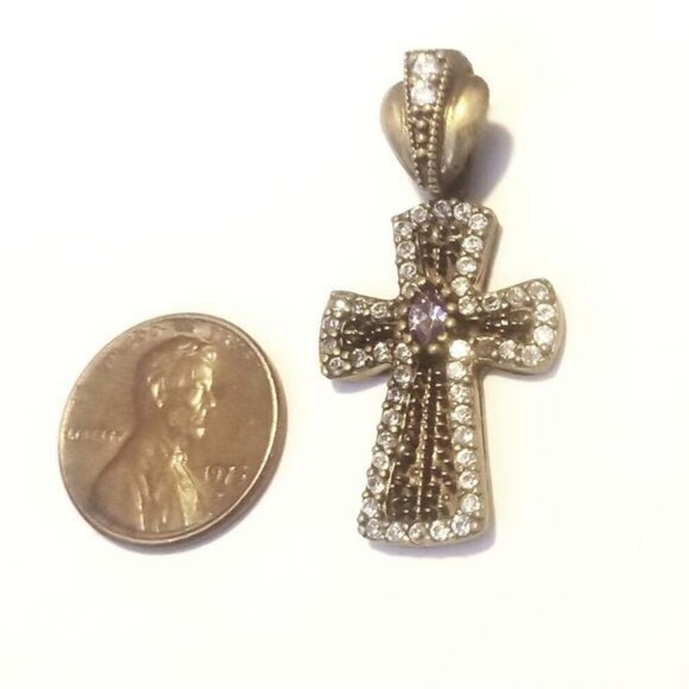 Vintage silver cross pendant